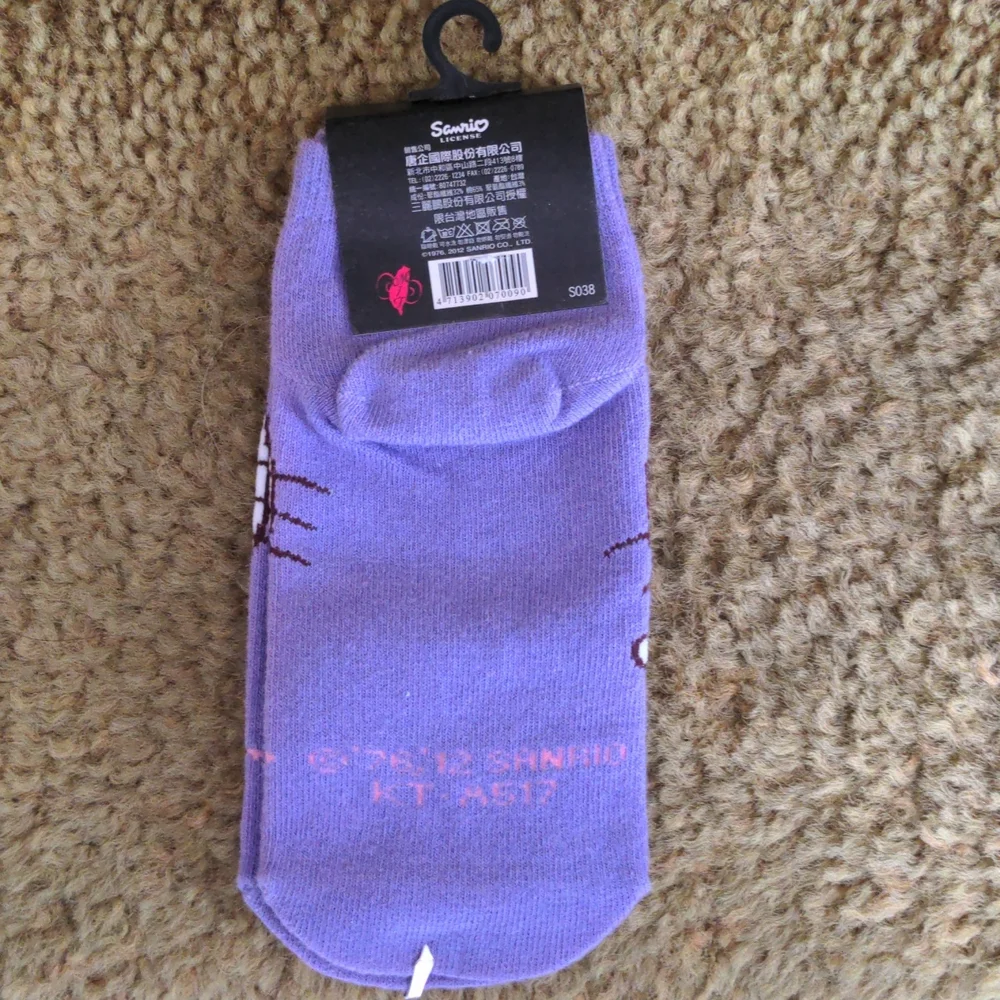 Hello Kitty socks, purple, size: 22-24 cm